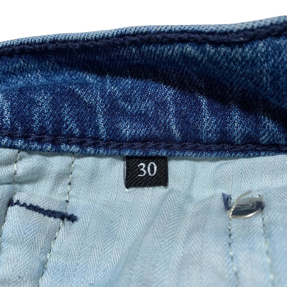 7 For All Mankind | Women | Distressed Hem High Rise Cropped Straight Jeans | 30 - Picture 8 of 14